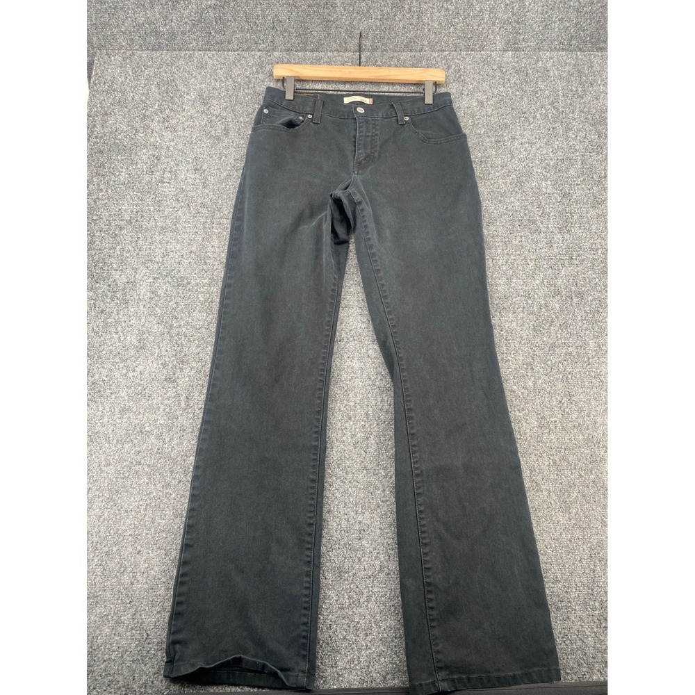 Levis 550 Relaxed Boot Cut Jeans Womens 8L Black Stretch Denim Mid Rise Pants